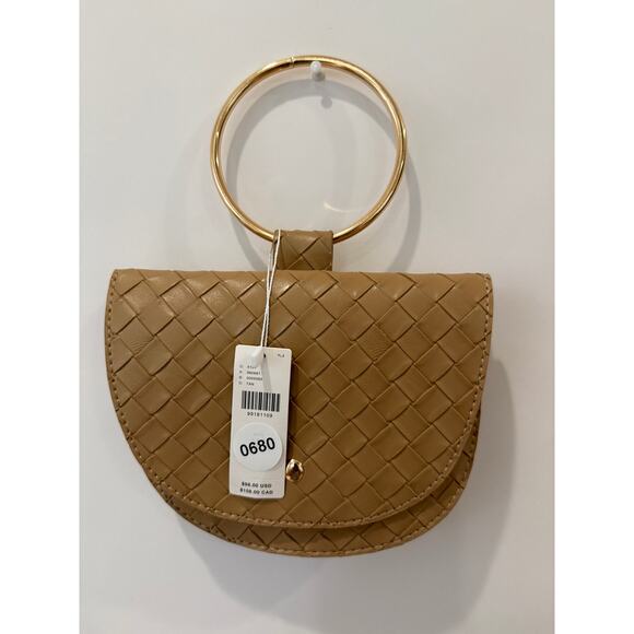 Melie Bianco Felix Gold Ring Top Handle Bag NWT - Picture 4 of 4